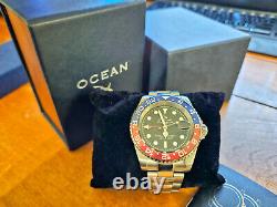 OceanX Sharkmaster GMT Pepsi Dial Dive Watch Automatic SMS-GMT-521
