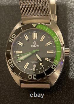 Ocean Crawler Core Diver GMT Automatic Watch Black/Green L/E