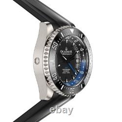 Oceaneva Deep Marine Explorer VI 6000m Titanium GMT Black Blue Automatic Watch