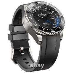 Oceaneva Deep Marine Explorer VI 6000m Titanium GMT Black Blue Automatic Watch