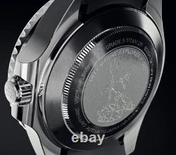 Oceaneva Deep Marine Explorer VI 6000m Titanium GMT Black Blue Automatic Watch