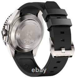 Oceaneva Deep Marine Explorer VI 6000m Titanium GMT Black Blue Automatic Watch