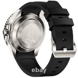 Oceaneva GMT WorldTime Grade 5 Titanium Automatic 6000m Dive Watch, Red Blue