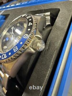 Oceaneva Men's Deep Marine Explorer GMT Automatic Batman Stainless Steel