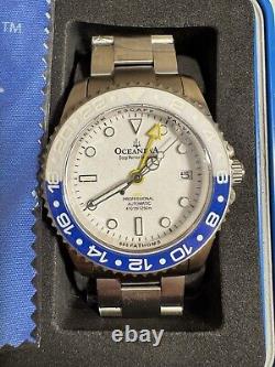 Oceaneva Men's Deep Marine Explorer GMT Watch 1250M Ceramic TITANIUM