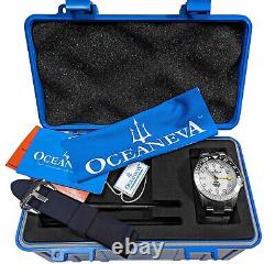 Oceaneva Men's Deep Marine Explorer GMT Watch 1250M Ceramic TITANIUM