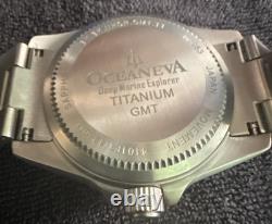 Oceaneva Men's Deep Marine Explorer GMT Watch 1250M Diver, Automatic Movement