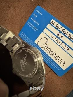 Oceaneva Men's Deep Marine Explorer GMT Watch 1250M TITANIUM With Box, Tags, Card