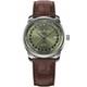 Oceaneva OceanTrek GMT Automatic Leather Olive Watch OTOD200M34NH-Brown Strap