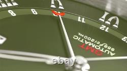 Oceaneva OceanTrek GMT Automatic Leather Olive Watch OTOD200M34NH-Brown Strap