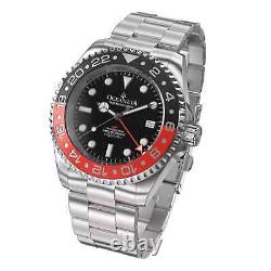 Oceaneva Swiss GMT 1250M Deep Marine Explorer 42mm Swiss Quartz Wristwatch BK. RH