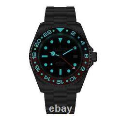 Oceaneva Swiss GMT 1250M Deep Marine Explorer 42mm Swiss Quartz Wristwatch BK. RH