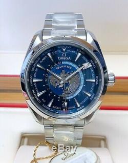 Omega Seamaster Aqua Terra 150M GMT Worldtime BOX AND PAPERS 2020 UNWORN