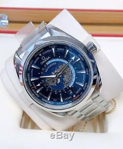 Omega Seamaster Aqua Terra 150M GMT Worldtime BOX AND PAPERS 2020 UNWORN