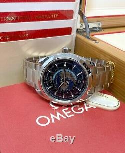 Omega Seamaster Aqua Terra 150M GMT Worldtime BOX AND PAPERS 2020 UNWORN