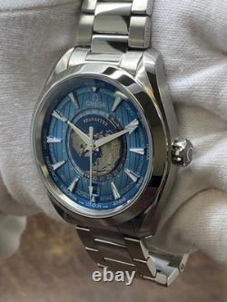 Omega Seamaster World Time GMT 220.10.43.22.03.002 Summer Blue Dial Automatic Me