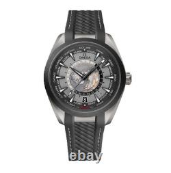 Omega Seamaster World Time GMT Auto Grey Dial Men's Watch 220.92.43.22.99.001