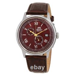 Orient Bambino GMT Automatic Bordeaux Dial Men's Watch RA-AK0705R10B