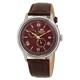 Orient Bambino GMT Automatic Bordeaux Dial Men's Watch RA-AK0705R10B