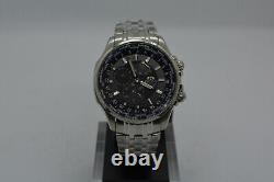 Orient Executive World Time GMT Automatic Sapphire Crystal Black Dial CEY04001B