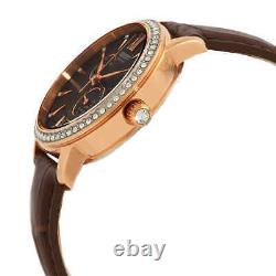 Orient GMT Automatic Crystal Brown Dial Ladies Watch RA-AK0005Y10B