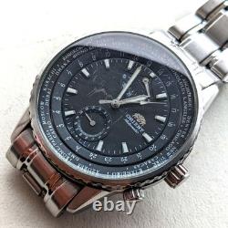 Orient King Master World Time Automatic GMT Vintage Power Reserve wrist 22cm