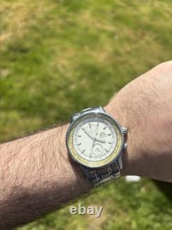 Orient Kingmaster World Time Auto Watch White Dial Runs Strong, Very Cool