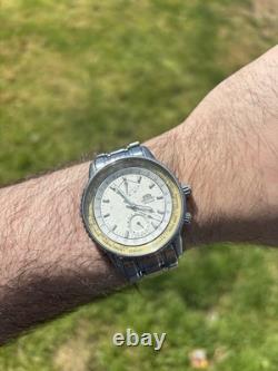 Orient Kingmaster World Time Auto Watch White Dial Runs Strong, Very Cool