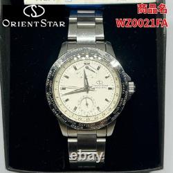 Orient Star WZ0021FA World Time GMT Watch Silver Dial Skeleton Case Limited