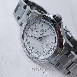 Orient Star World Time Automatic Watch FA00 CA 41mm White Dial GMT Skeleton