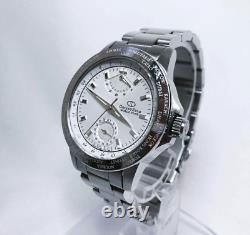 Orient Star World Time FA00-CA Men's Watch White Dial Automatic GMT Skeleton