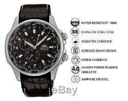 Orient Watch Executive World Time GMT Automatic Sapphire Crystal CEY04004B