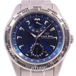 Orient Watch Orient Star World Time Gmt Automatic Blue Dial Wz0091fa Men's 40mm