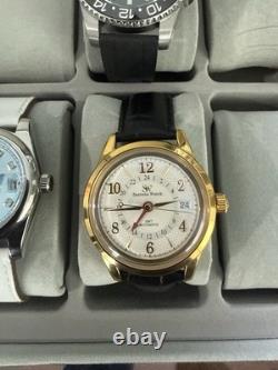Original Santana Watch works GMT Automatic Gold Tone