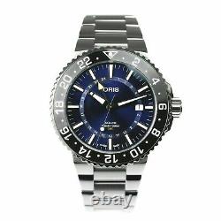 Oris Aquis GMT Date 43.50mm Men's Stainless Steel Automatic Swiss Watch