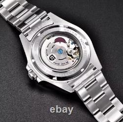PAGANI DESIGN PD1682 Black Dial Automatic GMT Stainless Steel Luxury Watch NEW
