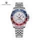 PAGANI DESIGN PD-1662 Master GMT Pepsi Meteorite Automatic Watch Jubilee NEW