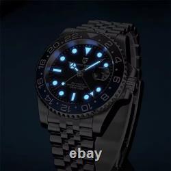 PAGANI DESIGN PD-1662 Master GMT Pepsi Meteorite Automatic Watch Jubilee NEW