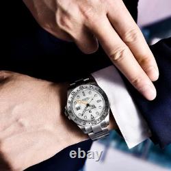 PAGANI DESIGN WHITE PD-1682 V2 STEVE MCQUEEN GMT AUTOMATIC WATCH, 42mm NEW UNWORN