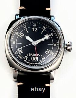 PAROS GMT Men's Automatic Watch NH34A 42MM AR Sapphire hacking & hand winding