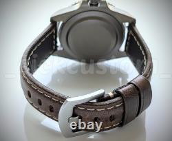 PEPSI SOLID TITANIUM Automatic GMT Sub Diver Retro dial Mod Watch 40mm SAPPHIRE
