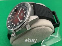 PHOIBOS Eagle Ray Red Dial 300 Meter GMT Dive Watch