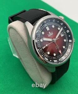 PHOIBOS Eagle Ray Red Dial 300 Meter GMT Dive Watch