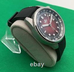 PHOIBOS Eagle Ray Red Dial 300 Meter GMT Dive Watch