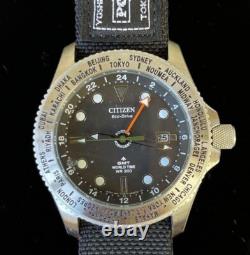 PORTER x Citizen Promaster Collaboration Yoshida Kaban GMT World Time withBox