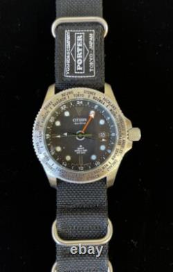 PORTER x Citizen Promaster Collaboration Yoshida Kaban GMT World Time withBox