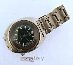 PROJECT TO FIX SEIKO WORLD TIME GMT 6117 6410 MENS SS AUTO 9d3728 EU SHIP WATCH