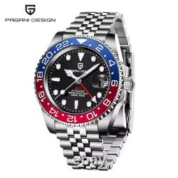 Pagani Design 1662 40mm Pilot GMT 4 Hand 24hr Bezel Sapphire Date 100m Automatic