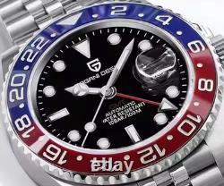 Pagani Design 1662 40mm Pilot GMT 4 Hand 24hr Bezel Sapphire Date 100m Automatic