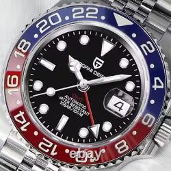 Pagani Design 1662 40mm Pilot GMT 4 Hand 24hr Bezel Sapphire Date 100m Automatic